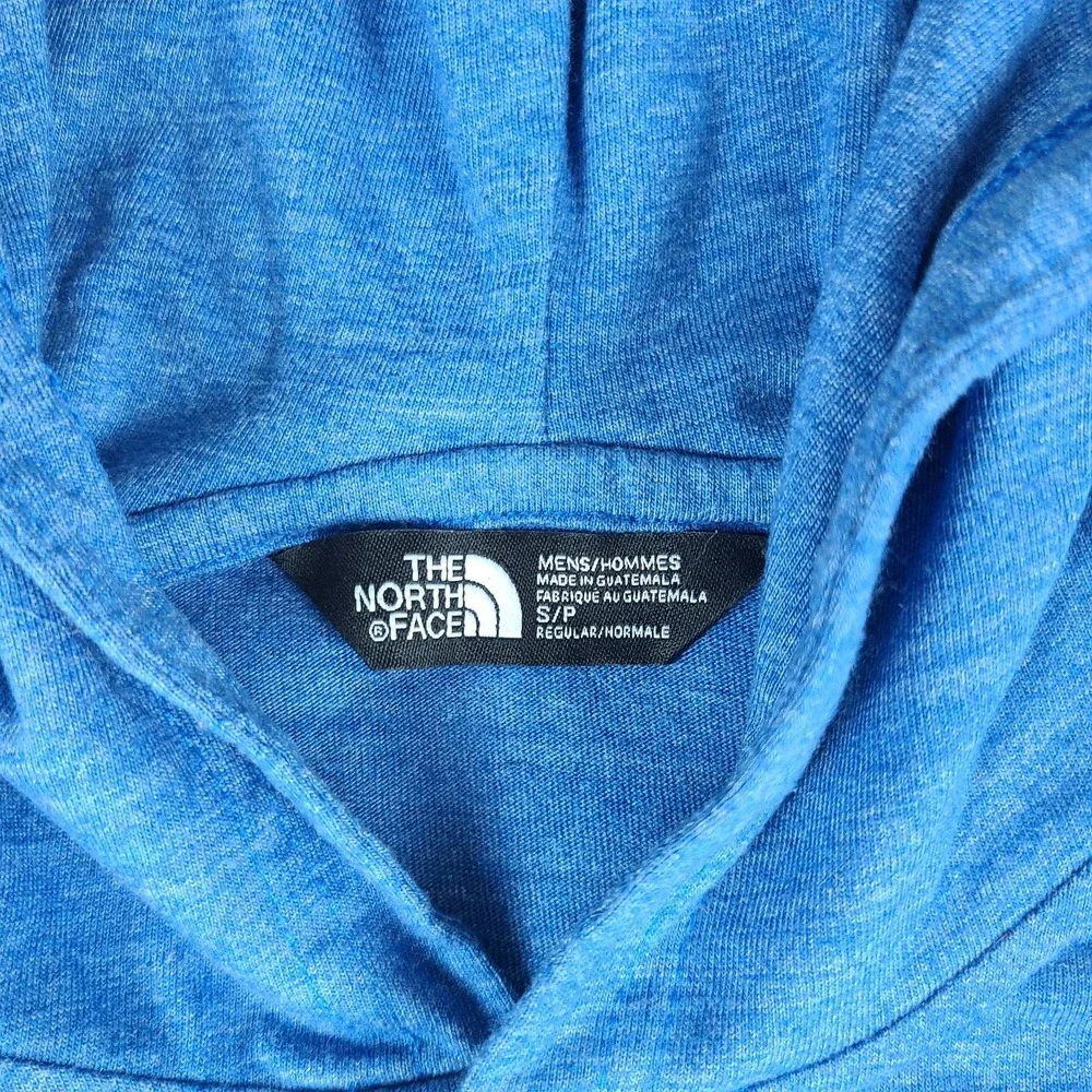 The North Face Hoodie‎ Mens Small Blue Cotton Rayon Polyester Button Activewear